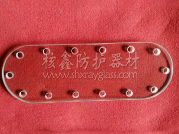 8mm椭圆铅玻璃加打孔